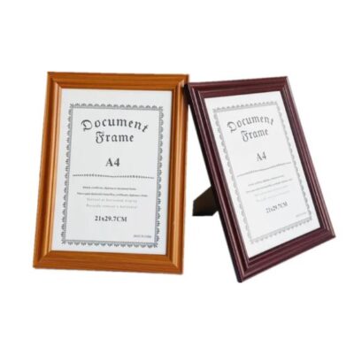 Custom College A4 Document Photo Frame Tabletop Display Graduation Certificate Diploma Frame